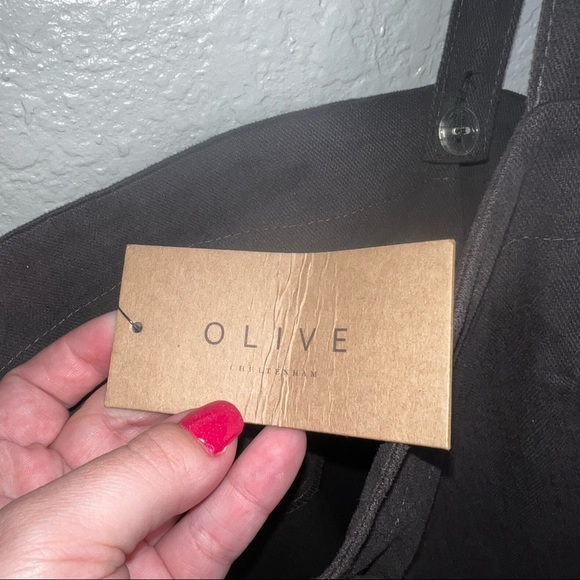 NWT Olive Cheltenham Charcoal/Gray Button Down Dress - Picture 6 of 11